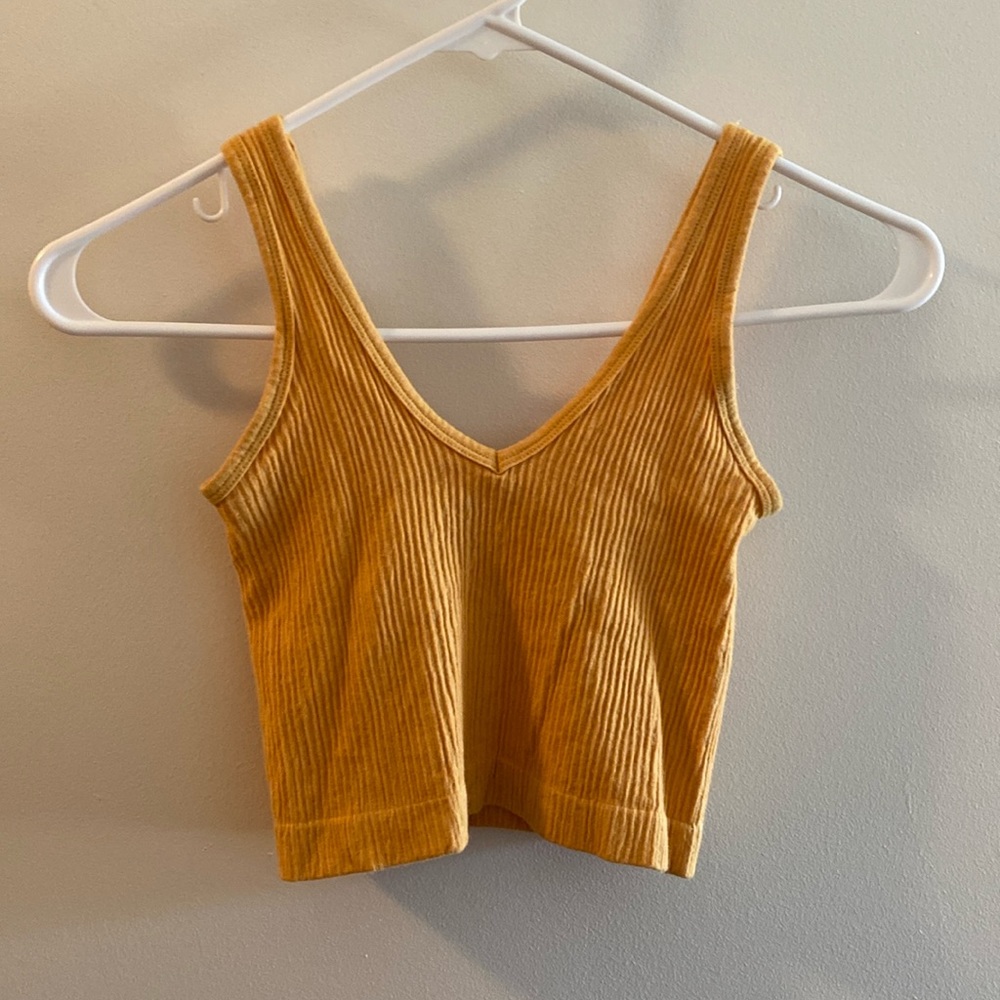 Like New Urban Outfitters cropped tank in yellow.